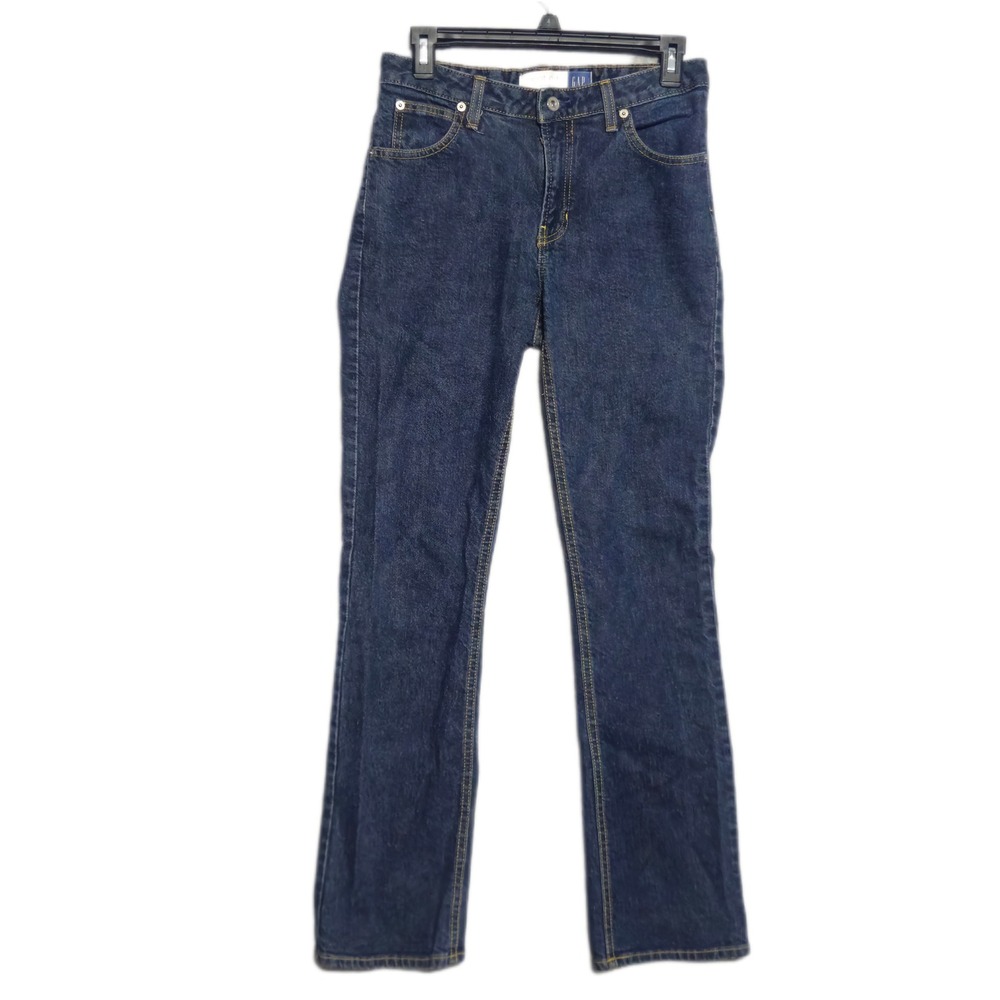 Vintage Gap Boot Cut Jeans Women 6 Dark Indigo Stretch Mid Rise Made in USA Y2K